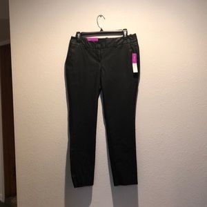 Target Mossimo black waxed ankle pants